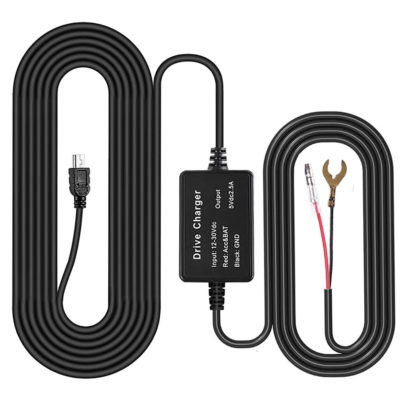 USB/Micro/Type-C Hardwire Kit for DashCam RearView Camera Reversing Recorder