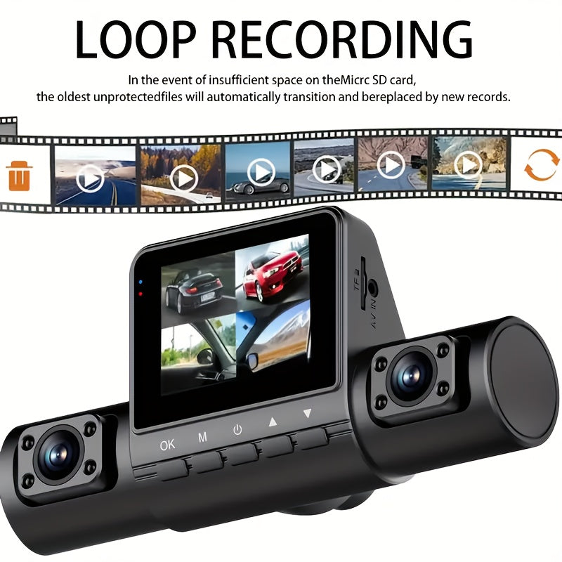 4-Channel 360° Panoramic Dash Camreas 1080P HD Dash Cam Comes With 32GB TF Card