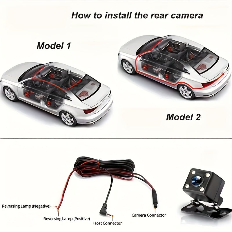 4-Channel 360° Panoramic Dash Camreas 1080P HD Dash Cam Comes With 32GB TF Card