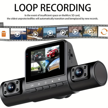 4-Channel 360° Panoramic Dash Camreas 1080P HD Dash Cam Comes With 32GB TF Card